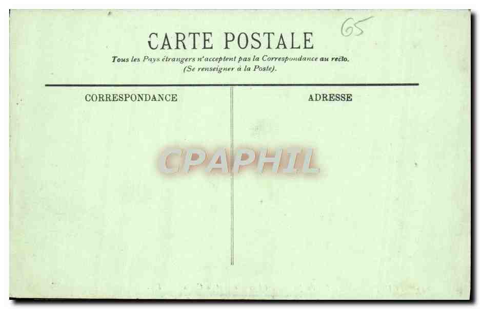CPA Lourdes Le Pic du Jer L'observatoire et la Croix  — Verso