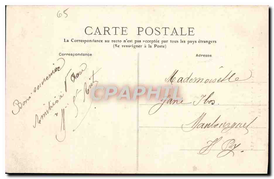 Luz-Saint-Sauveur — Entrée de la Ville — Les Pyrénées, n°454 — Rückseite