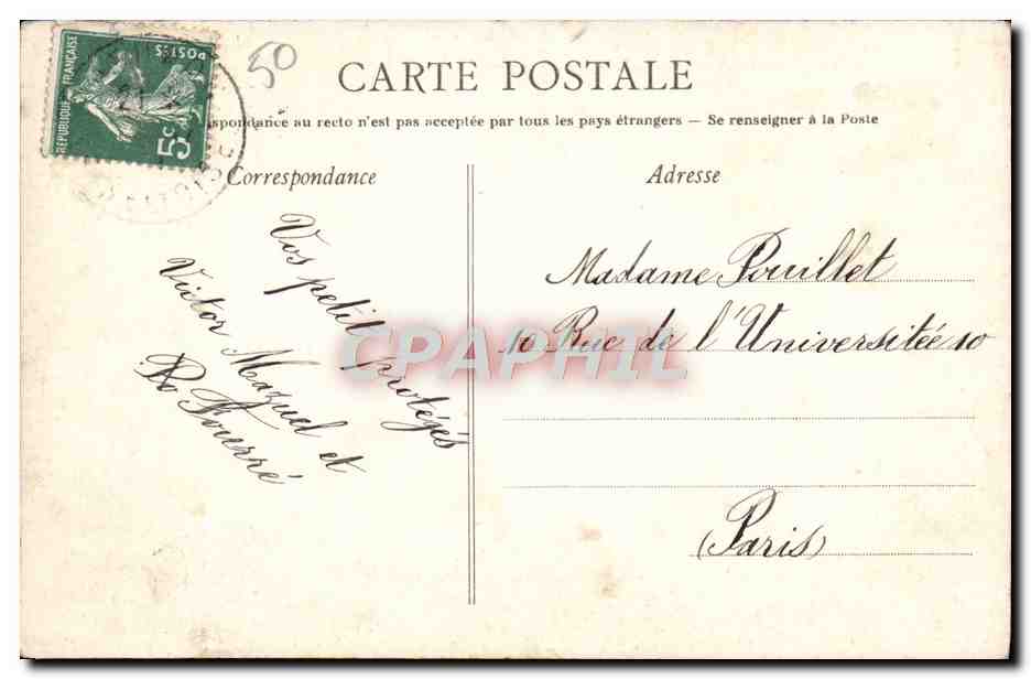 Carolles — Vue générale de la Plage et de la Côte vers Granville — Éditeur non identifié, n° 56 — Verso