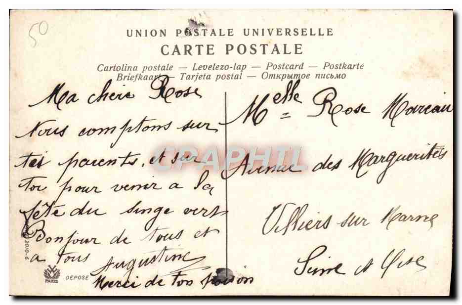 CPA Coiffes normandes Vallee de la Touques Foklore Femme — Rückseite