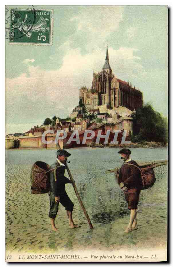 Le Mont-Saint-Michel — Vue générale au Nord-Est — LL. n°13