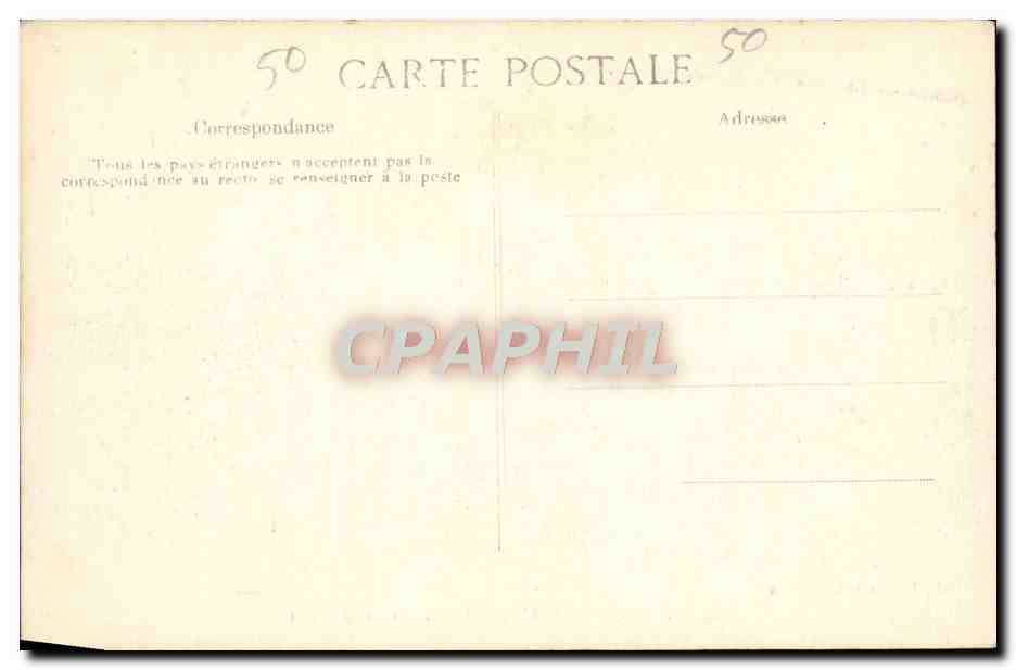 CPA Cherboug L'Arsenal La batterie de salut Militaria  — Rückseite