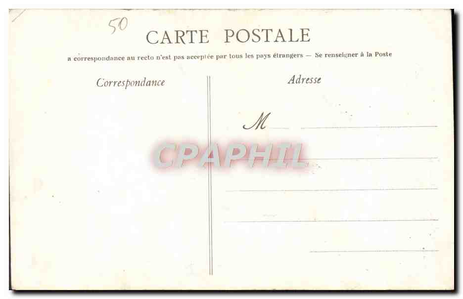 CPA La Granvillaise Granville Folklore Femme — Verso