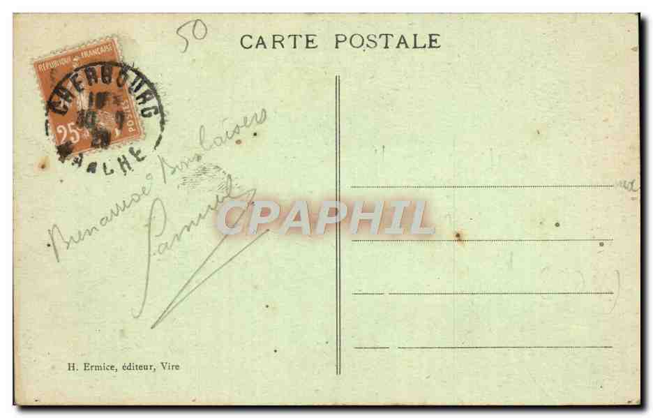 CPA Normandie Un patriarche Folklore — Verso