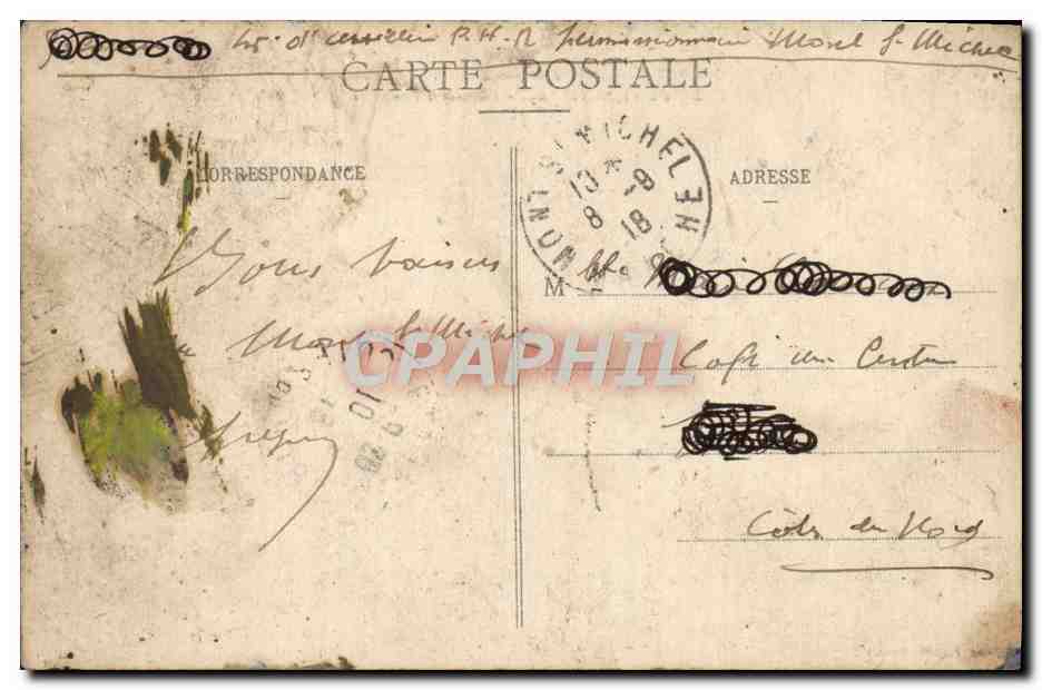 CPA Le Mont St Michel Le Mont Tombelaine Femme Folklore — Verso