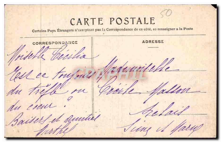 Cherbourg — Le Canal et l'Avenue Reibell — maison L. Ratti, nouveautés — Rückseite