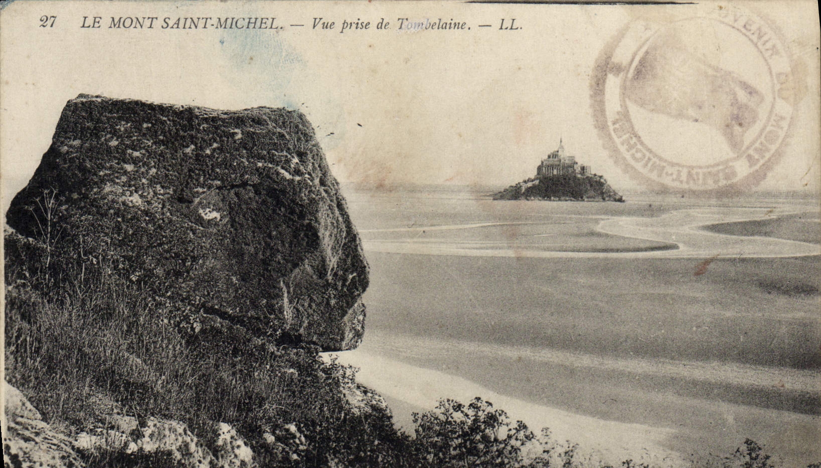 CPA Le Mont Saint Michel Vue prise de Tombelaine