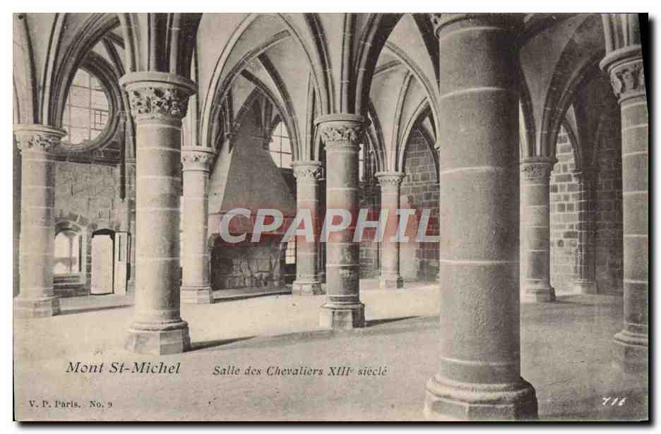 CPA Le Mont Saint Michel Salle des Chevaliers 13eme