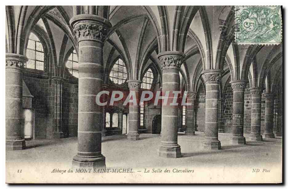 CPA Le Mont Saint Michel La Salle des Chevaliers