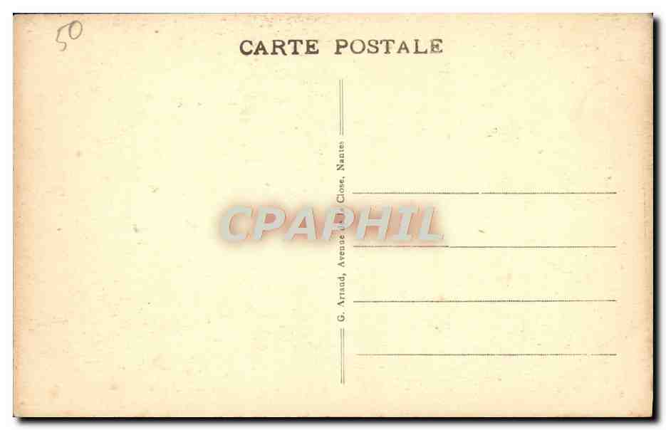 Mont-Saint-Michel — Le Refectoire des Moines — G. Arnaud, Nantes — Rückseite