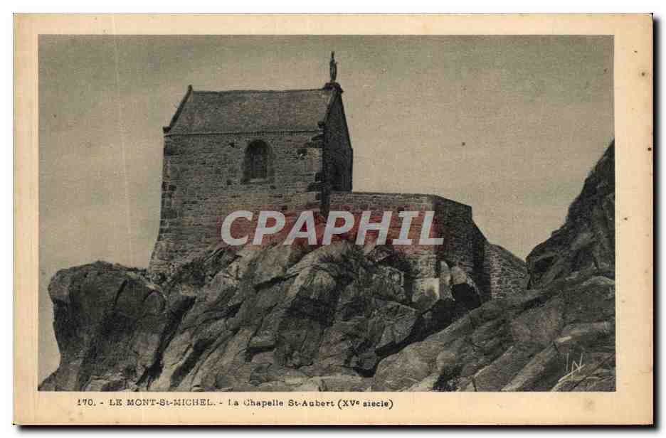 CPA Mont St Michel La Chapelle St Aubert