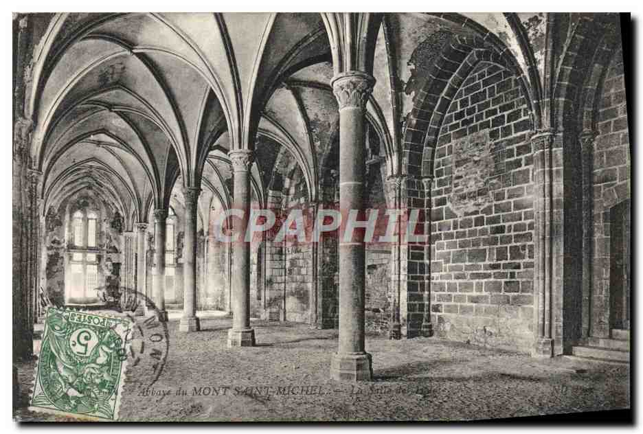CPA Mont St Michel La Salle des Hotes