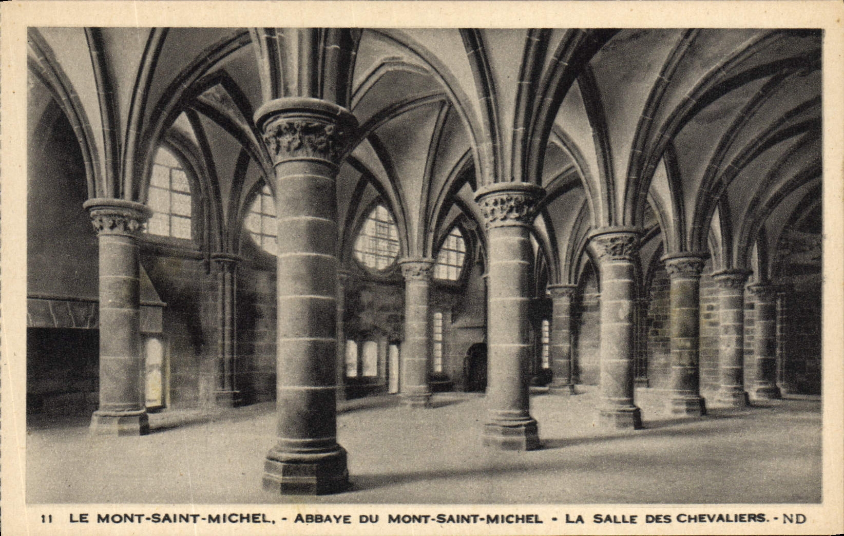 Le Mont-Saint-Michel - Abbaye du Mont-Saint-Michel - La Salle des Chevaliers - ND