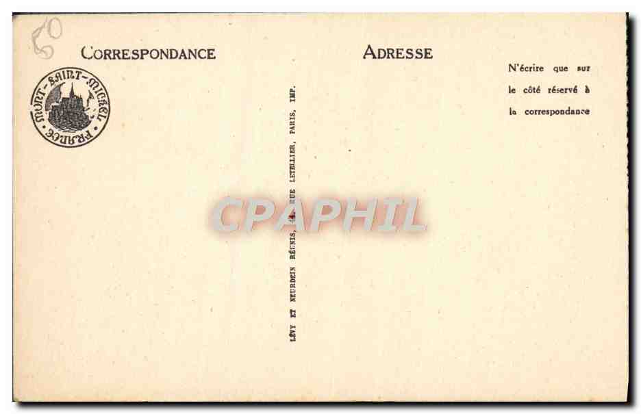 CPA Mont St Michel Pecheurs de greves et coquetieres Peche  — Verso