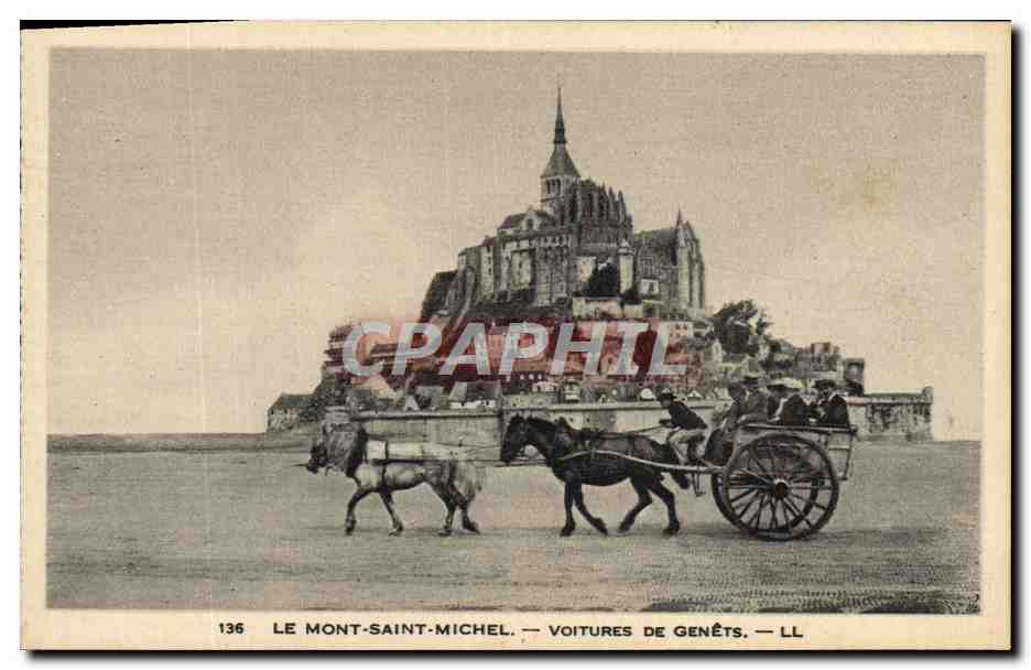 Le Mont-Saint-Michel — Voitures de Genêts — LL — n°136
