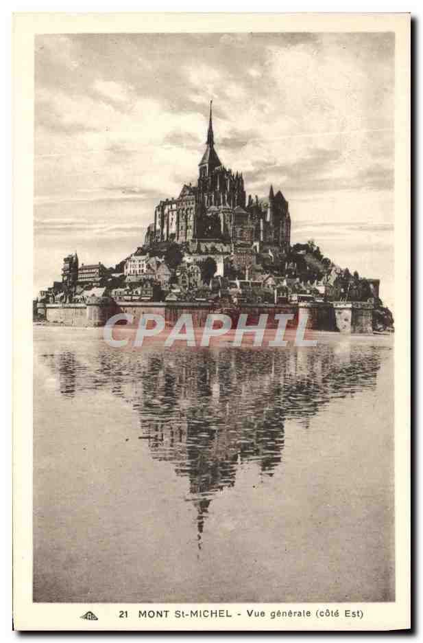 Mont Saint-Michel — Allgemeiner Blick von der Ostseite — CPAPHIL n°21