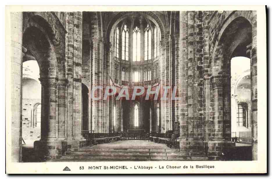 Mont-Saint-Michel - L'Abbaye - Le Chœur de la Basilique