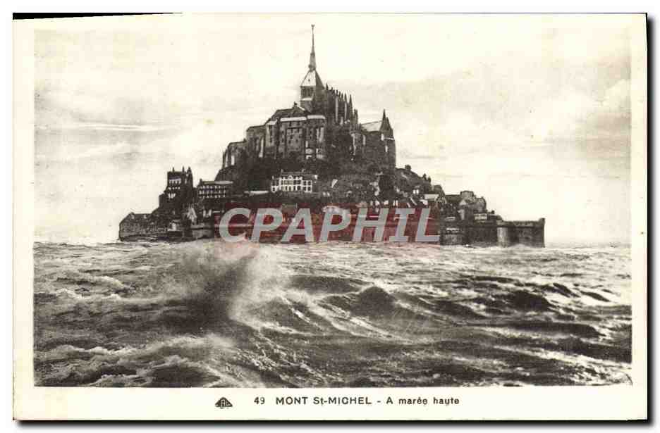 Mont Saint-Michel — A marée haute — CPAPHIL