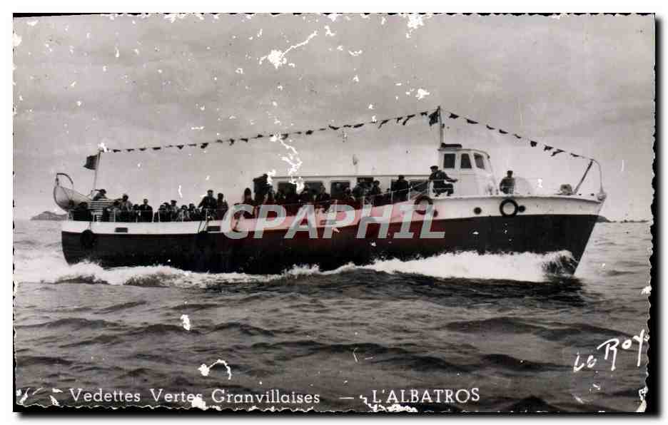 CPM Vedettes vertes granvillaises L'Albatros Bateau Granville