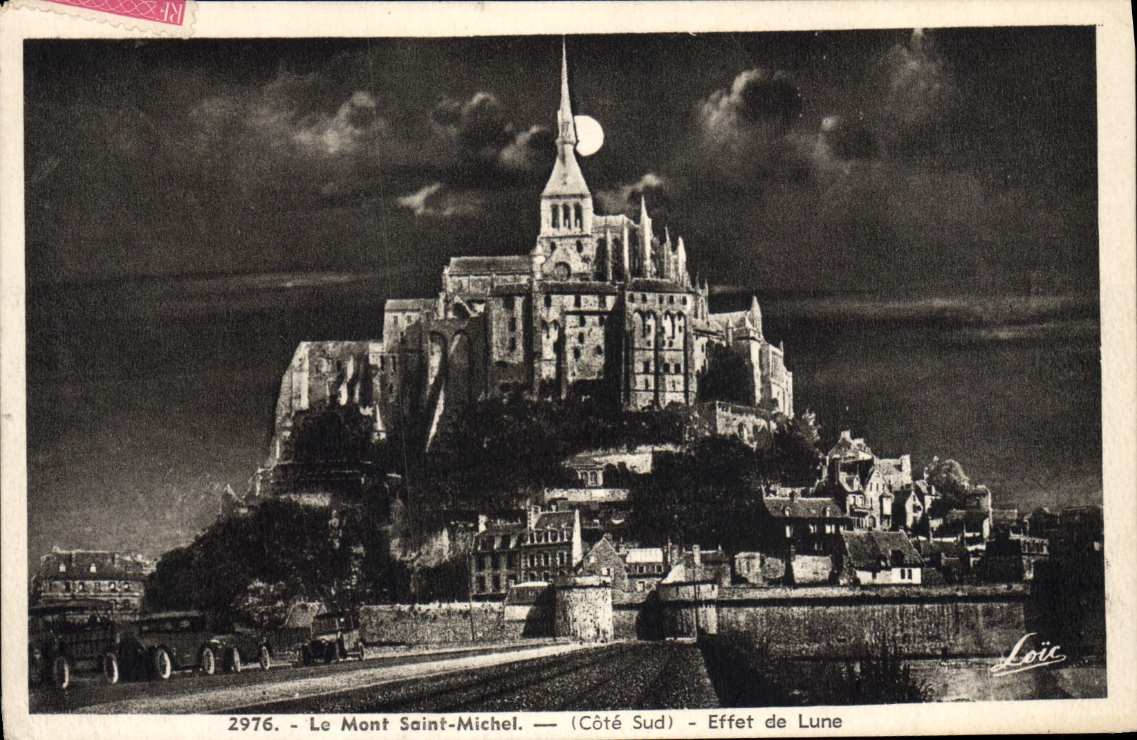 CPA Le Mont Saint Michel Cote Sud Effet de lune 