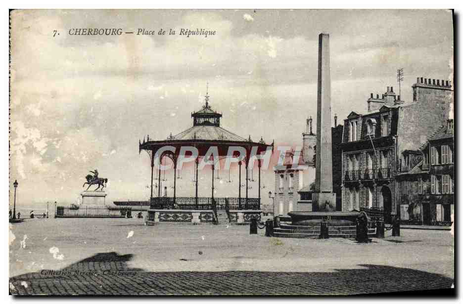 CPA Cherbourg Place de la republique