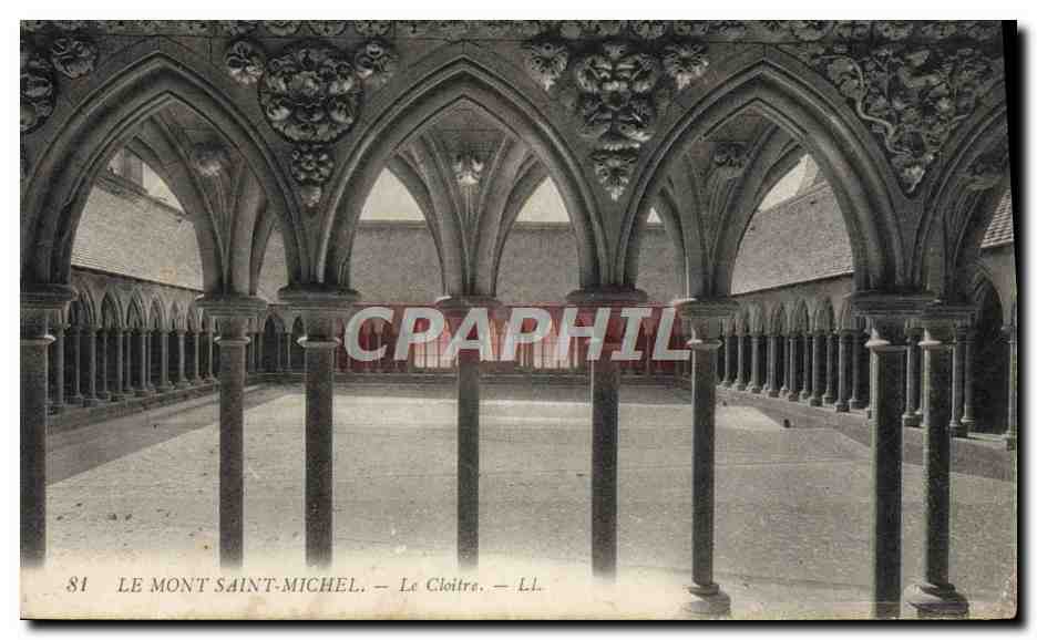 CPA Le Mont Saint Michel Le cloitre