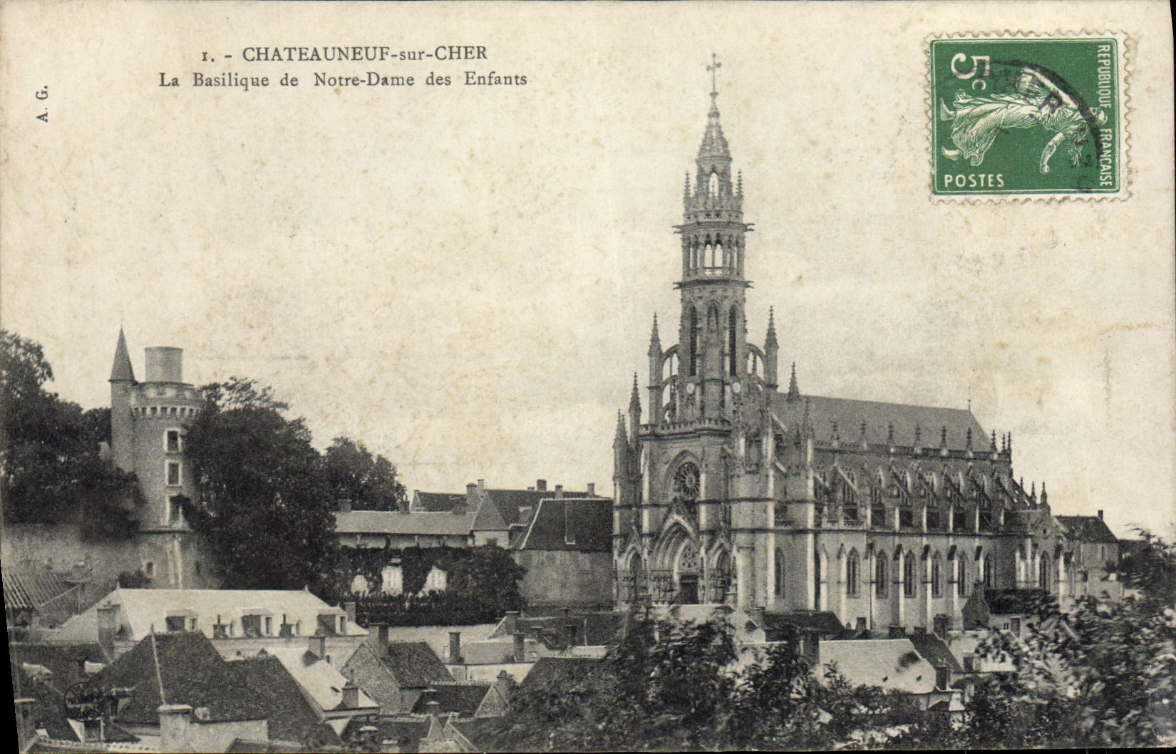 Châteauneuf-sur-Cher — La Basilique de Notre-Dame des Enfants — A.G.