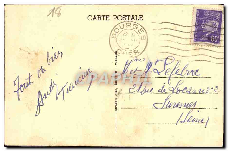 Mehun-sur-Yèvre (Cher) — Vieilles Tours du Château de Charles VII (xve siècle) — Reverso