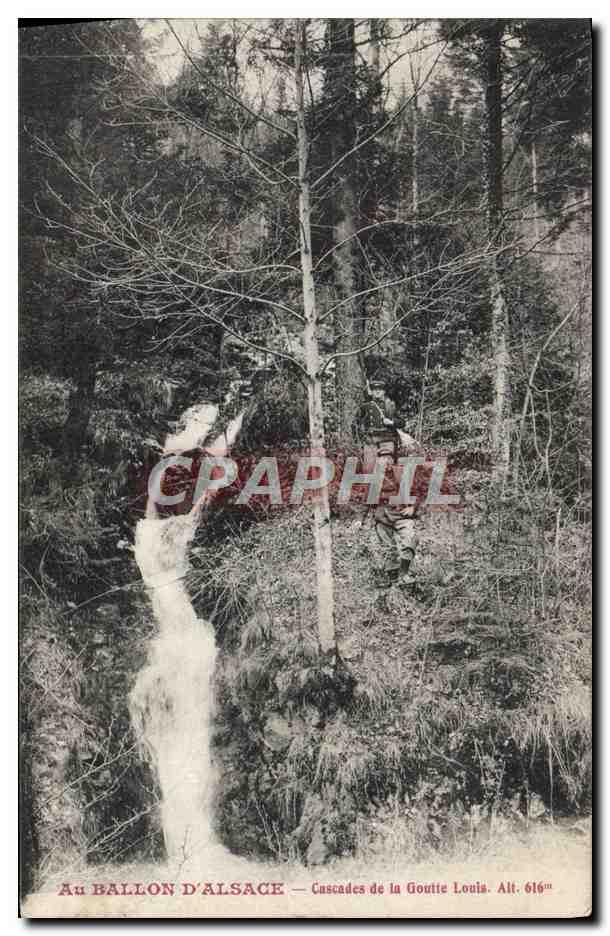 Au BALLON D'ALSACE — Cascades de la Goutte Louis. Alt. 616m