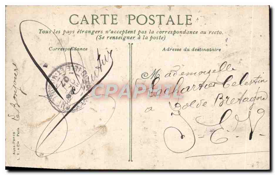 CPA Belfort Le chateau et le lion — Rückseite