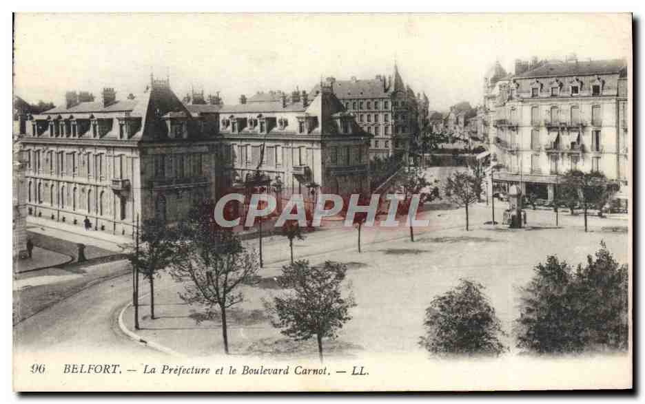 Belfort — La Préfecture et le Boulevard Carnot — LL. — n°96