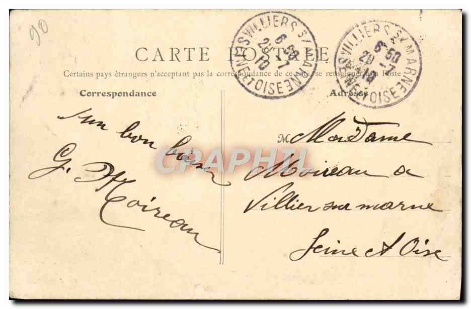 Belfort — Vue générale — Éditeur inconnu, n° 8 — Verso