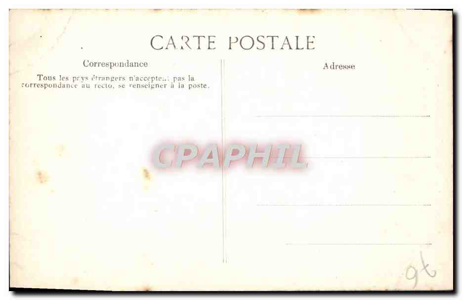 CPA Rouen Cathedrale Portail des Libraires Homme aux ailes et a tete d'aigle Aigle Rapace Oiseau — Verso