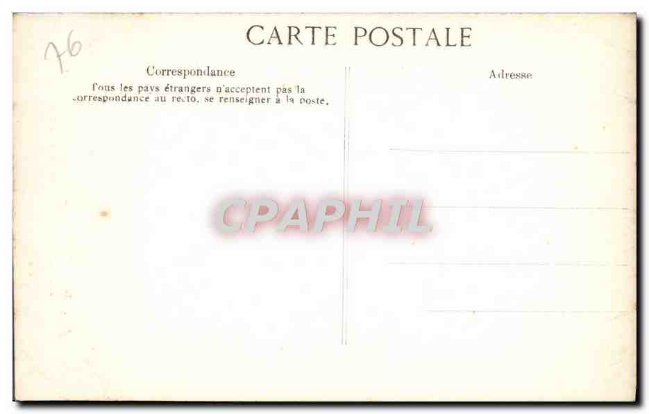 CPA Rouen Cathedrale Portail des Libraires Dragon aile avec tete de femme — Rückseite