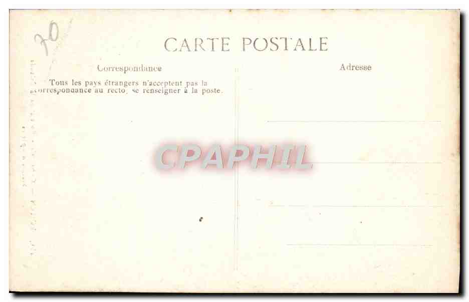 CPA Rouen Cathedrale Portail de la Calende Statues d'apotres — Verso
