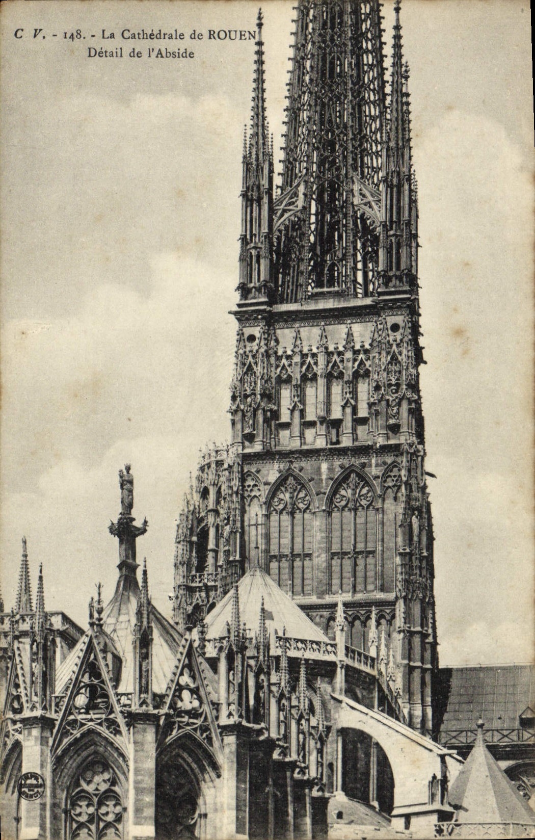 CPA Rouen Cathedrale Detail de l'Abside 