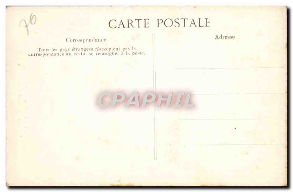 CPA Rouen Cathedrale Tympan du Portail de la Calende — Verso