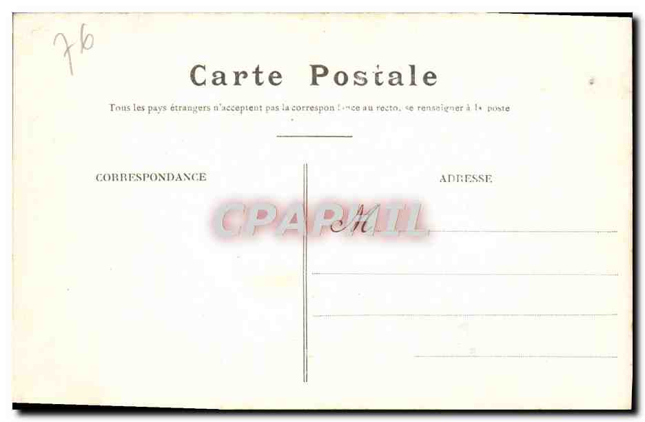 CPA Rouen Cathedrale Cour des libraires — Verso