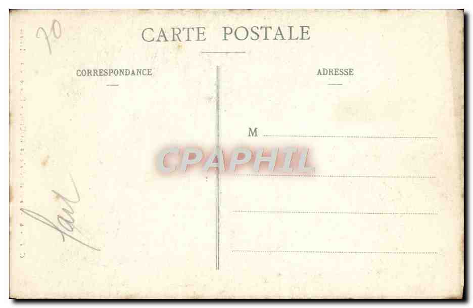CPA Rouen Portail Escalier des Libraires — Verso