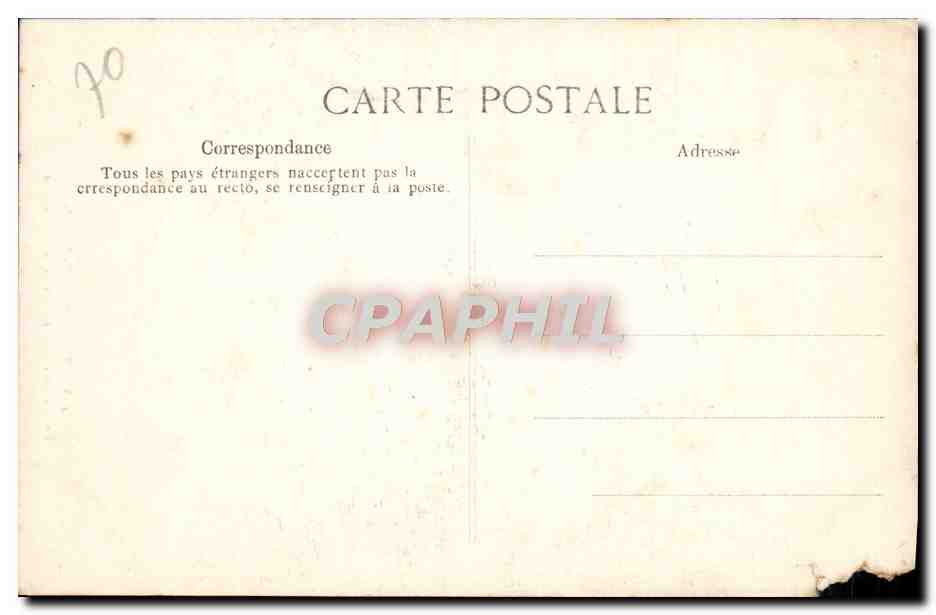 CPA Rouen Portail Entree de l'escalier de la bibliotheque — Verso