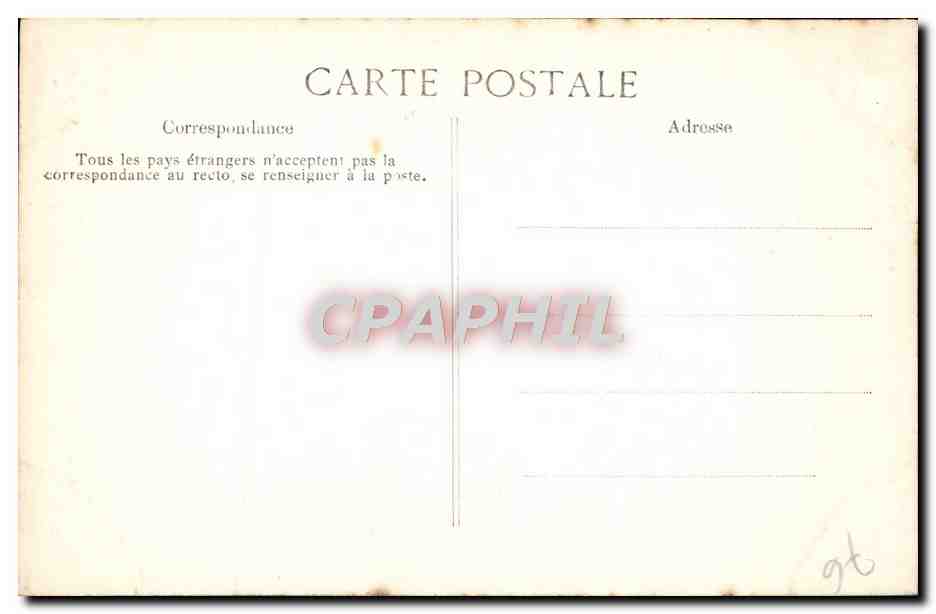 CPA Rouen Cathedrale Portail des Libraires Homme contourne dans une pose sans caractere — Verso