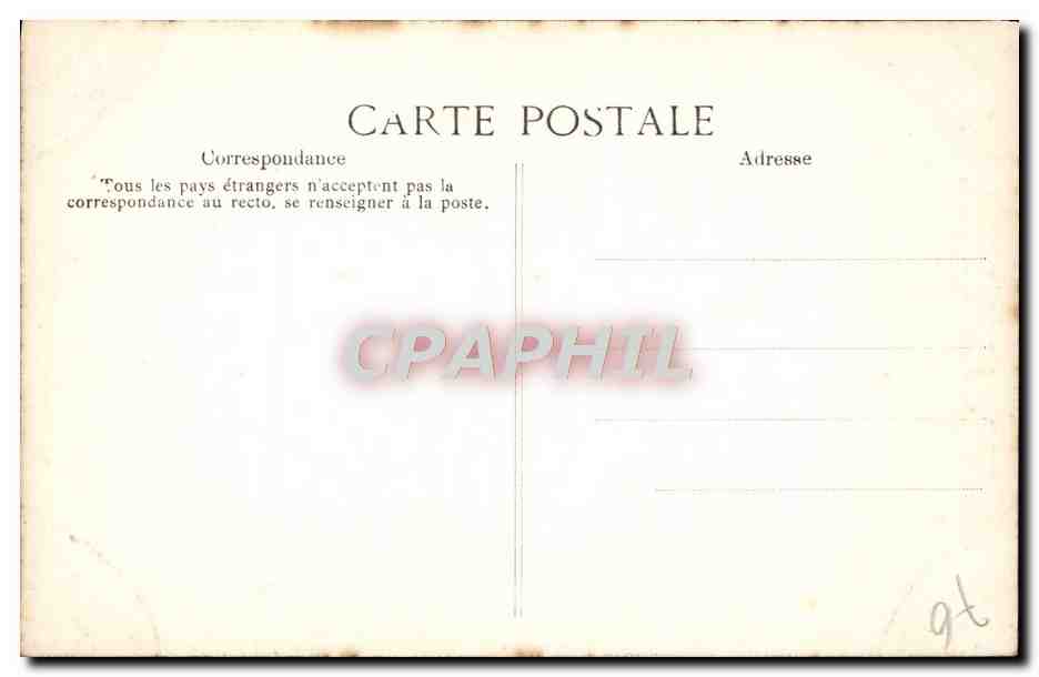 CPA Rouen Cathedrale Portail des Libraires Homme a tete de bouc Chevre — Rückseite