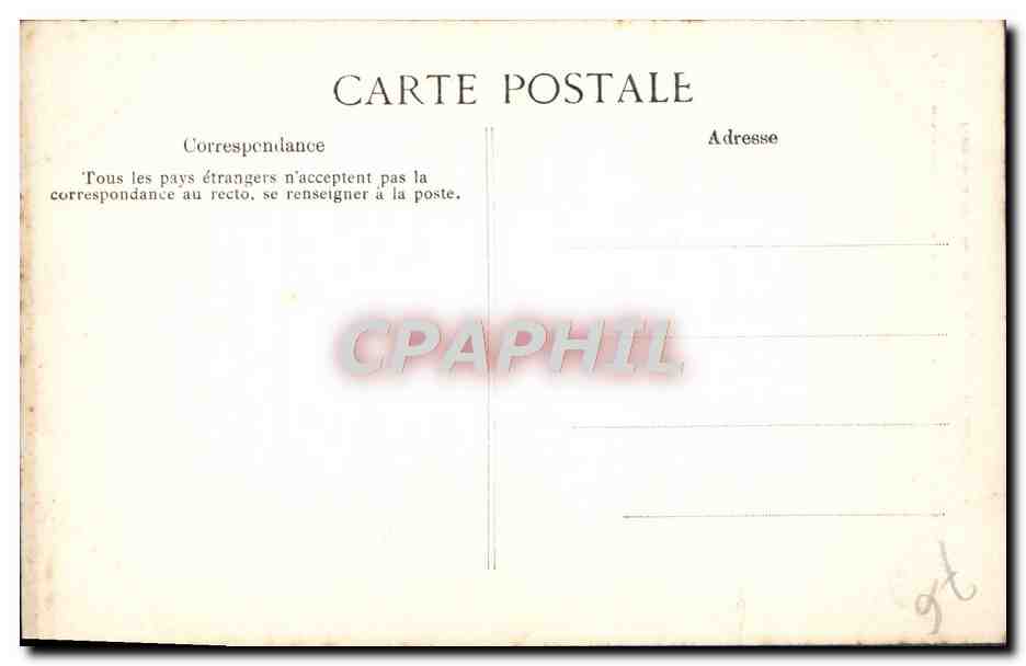 CPA Rouen Cathedrale Portail des Libraires Medaillons Homme a tete de boeuf mugissante et monstrueuse — Verso