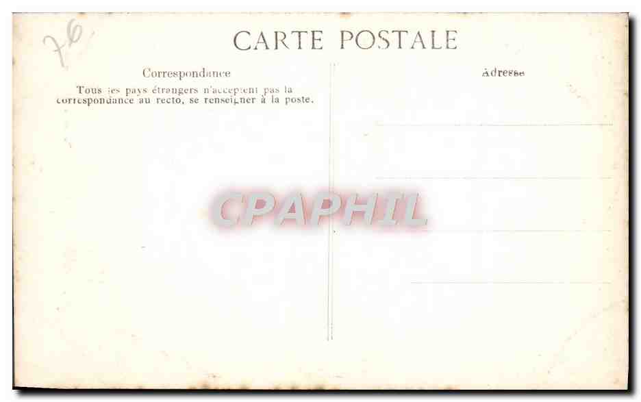 CPA Rouen Cathedrale Portail des Libraires Medaillons  — Verso