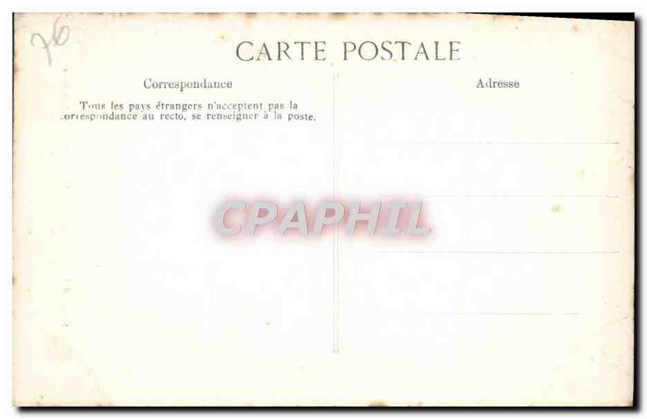 CPA Rouen Cathedrale Portail des Libraires Medaillons Berger jouant du cor — Rückseite