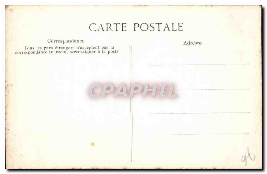 CPA Rouen Cathedrale Portail des Libraires Medaillons Tete feminine munie d'aile courte marchand a quattre pattes — Verso