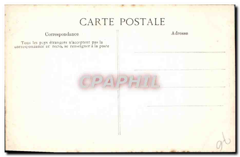 CPA Rouen Cathedrale Portail des Libraires Medaillons Hommes a queue de boeuf et bec d'oiseaux — Rückseite