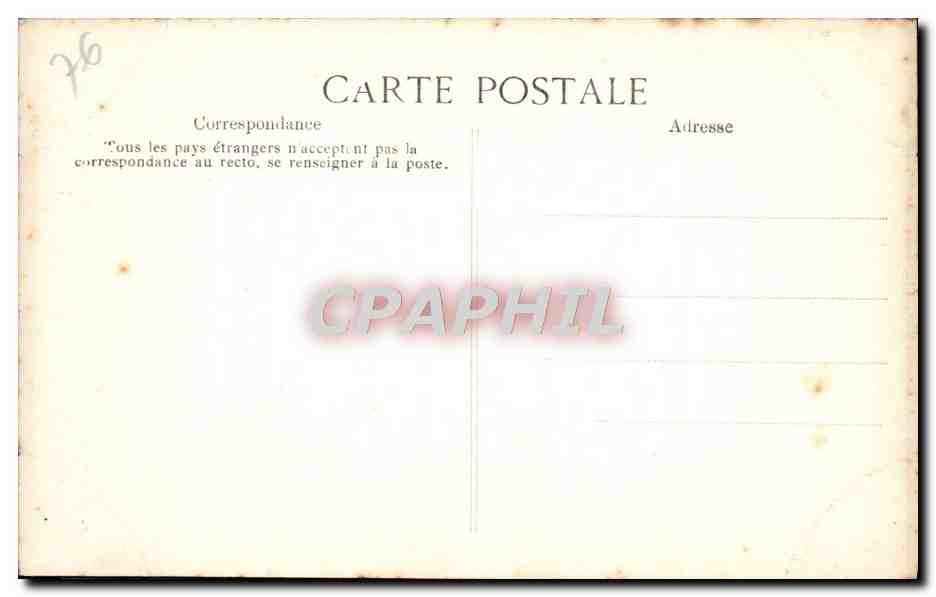 CPA Rouen Cathedrale Portail des Libraires Medaillons Homme tombant a la renverse representant l'orgueil — Verso