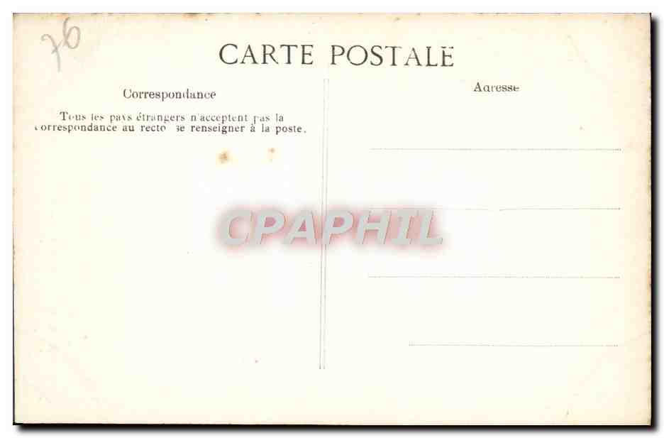CPA Rouen Cathedrale Portail des Libraires Medaillons Personnage encapuchonne sans caractere — Verso