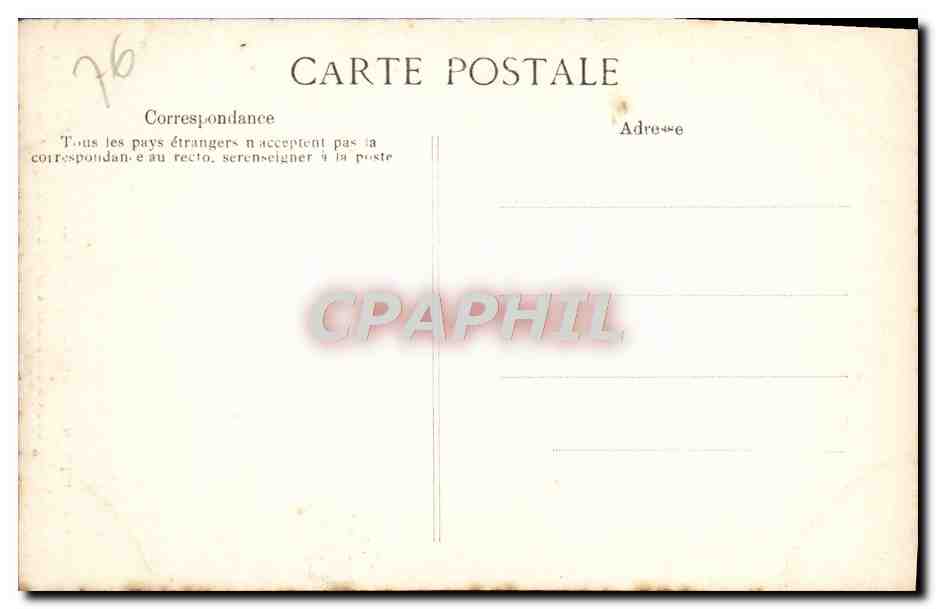 CPA Rouen Cathedrale Portail des Libraires Medaillons Gracieuse imagination d'une femme a corps d'oiseau draperie — Verso